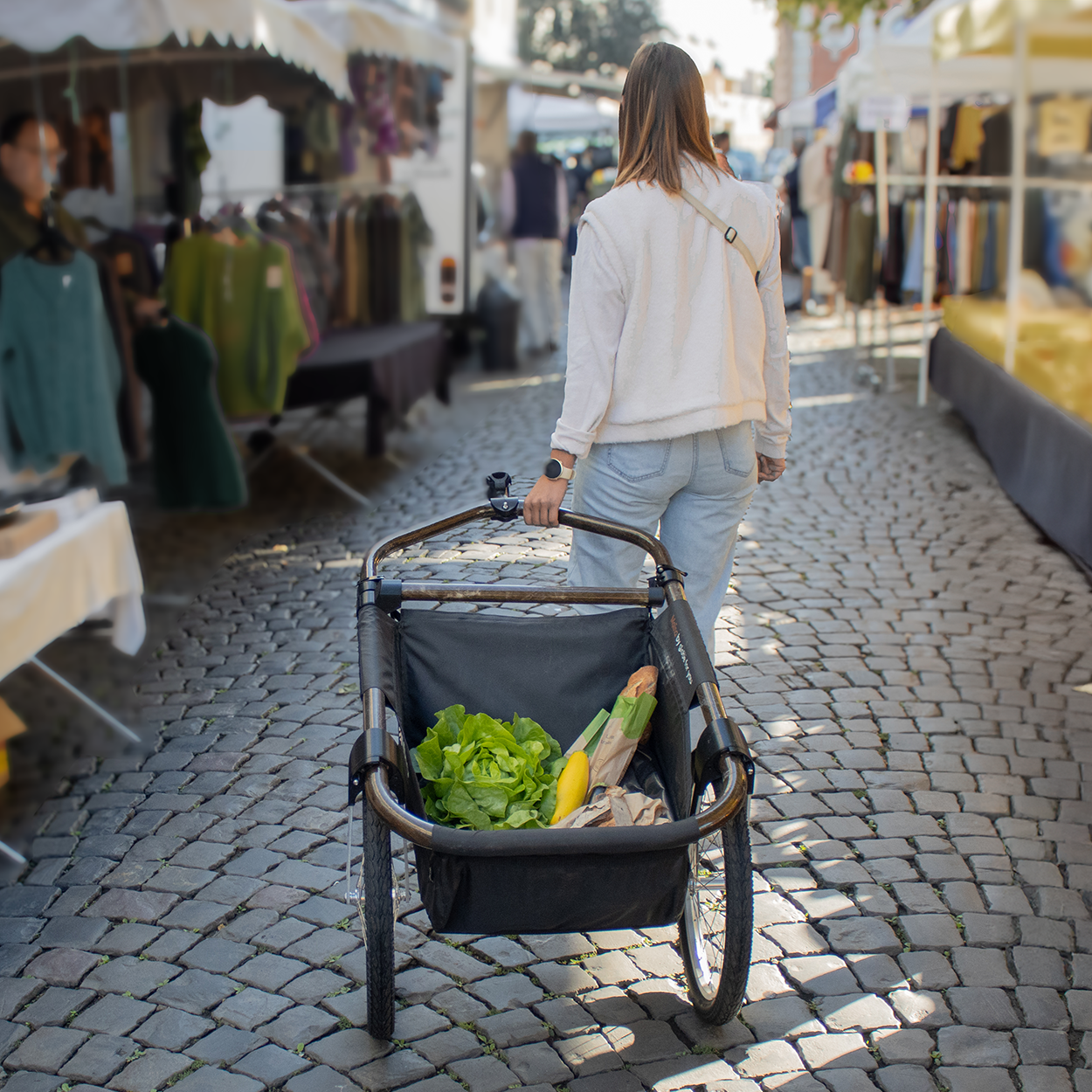 Citadin - La remorque Maïna 20 et sa béquille