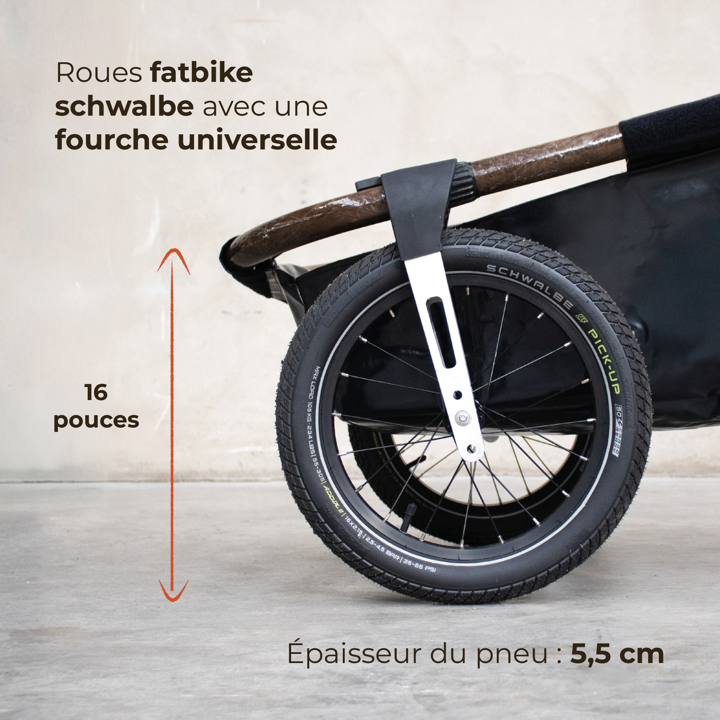 La remorque Maïna 16+