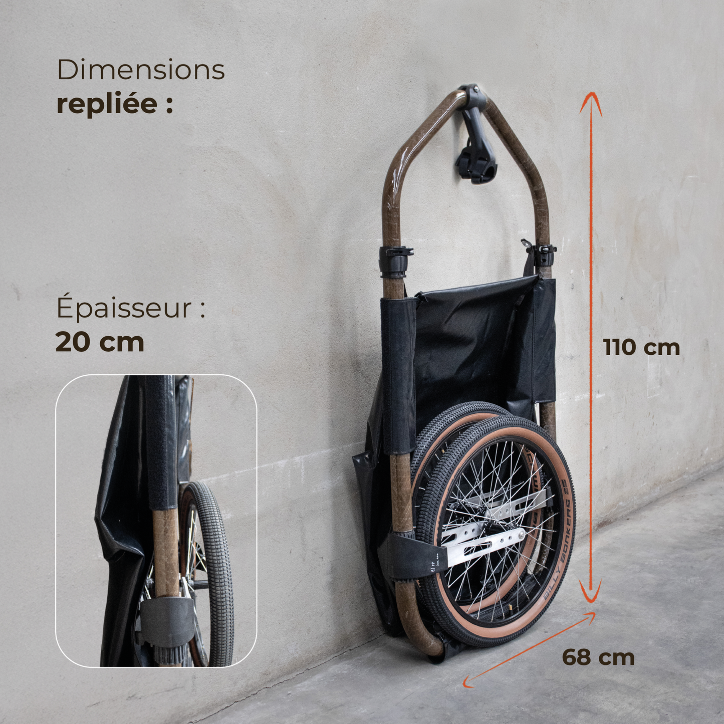 La remorque de vélo Maïna 20+