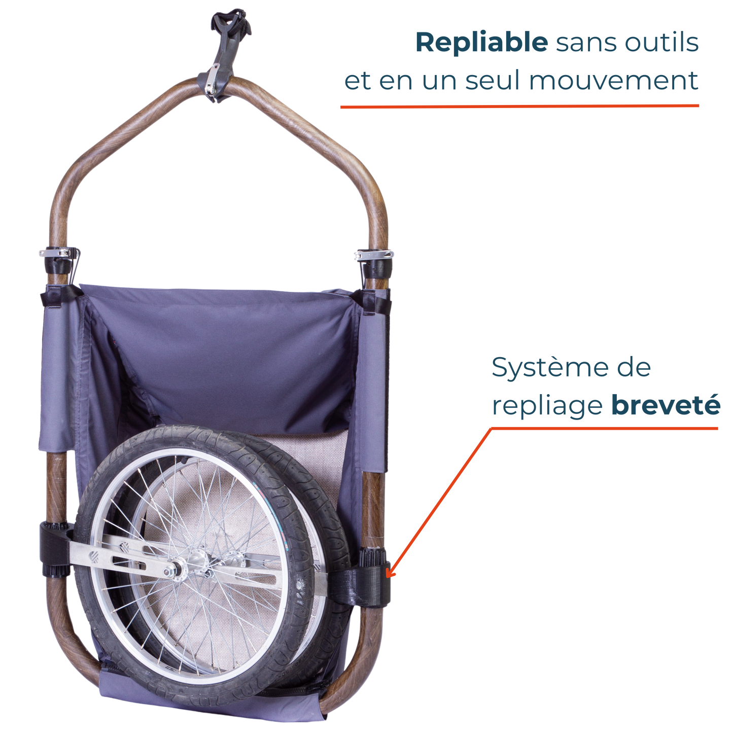 La remorque de vélo Maïna | offre Enjoy Vélo Epinal